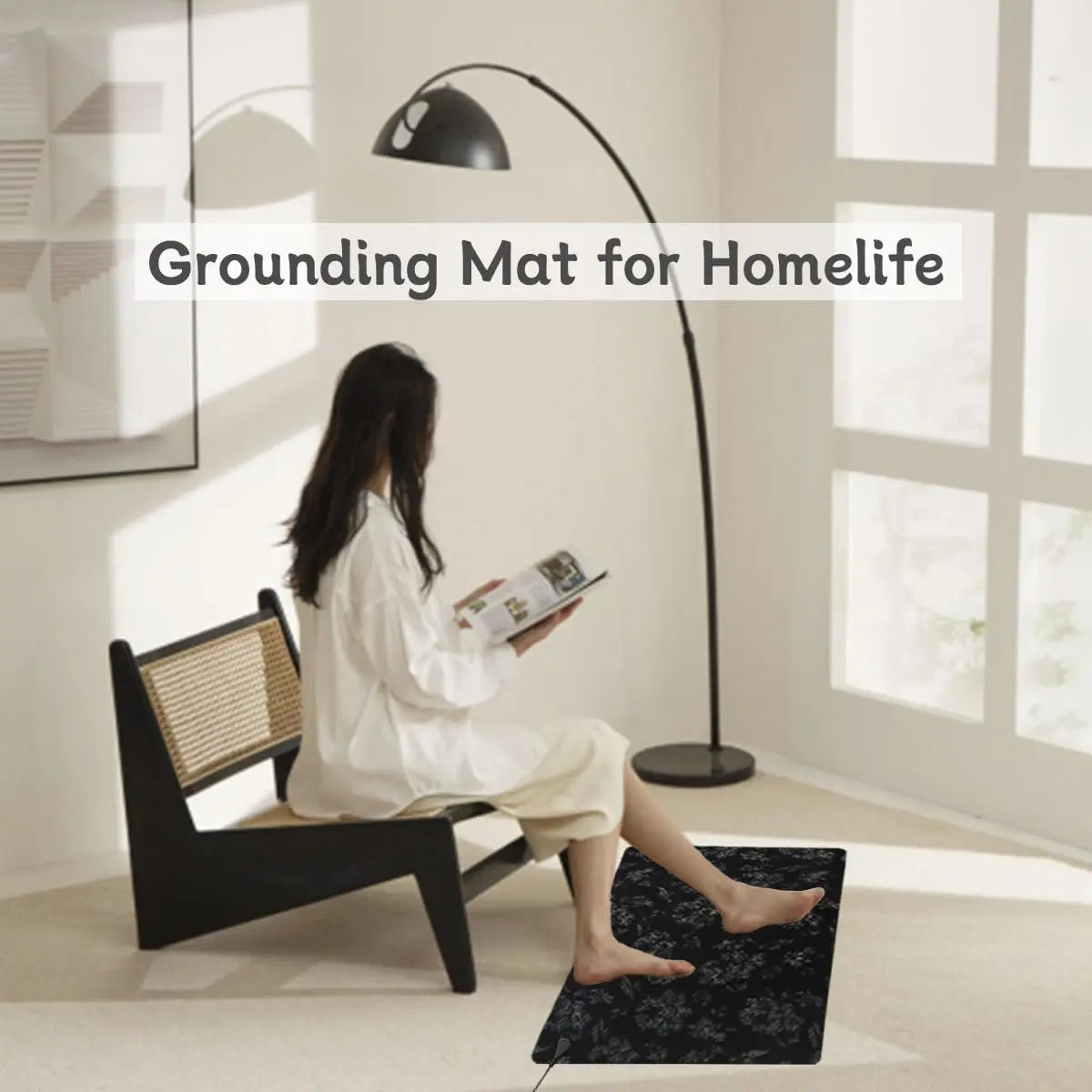 LOSUVERO Grounding Mat for Bed, 33.5x23.5Floral Printed Grounding Pad for Health Therapy, Efficient Sleep LOSUVERO Au supplements