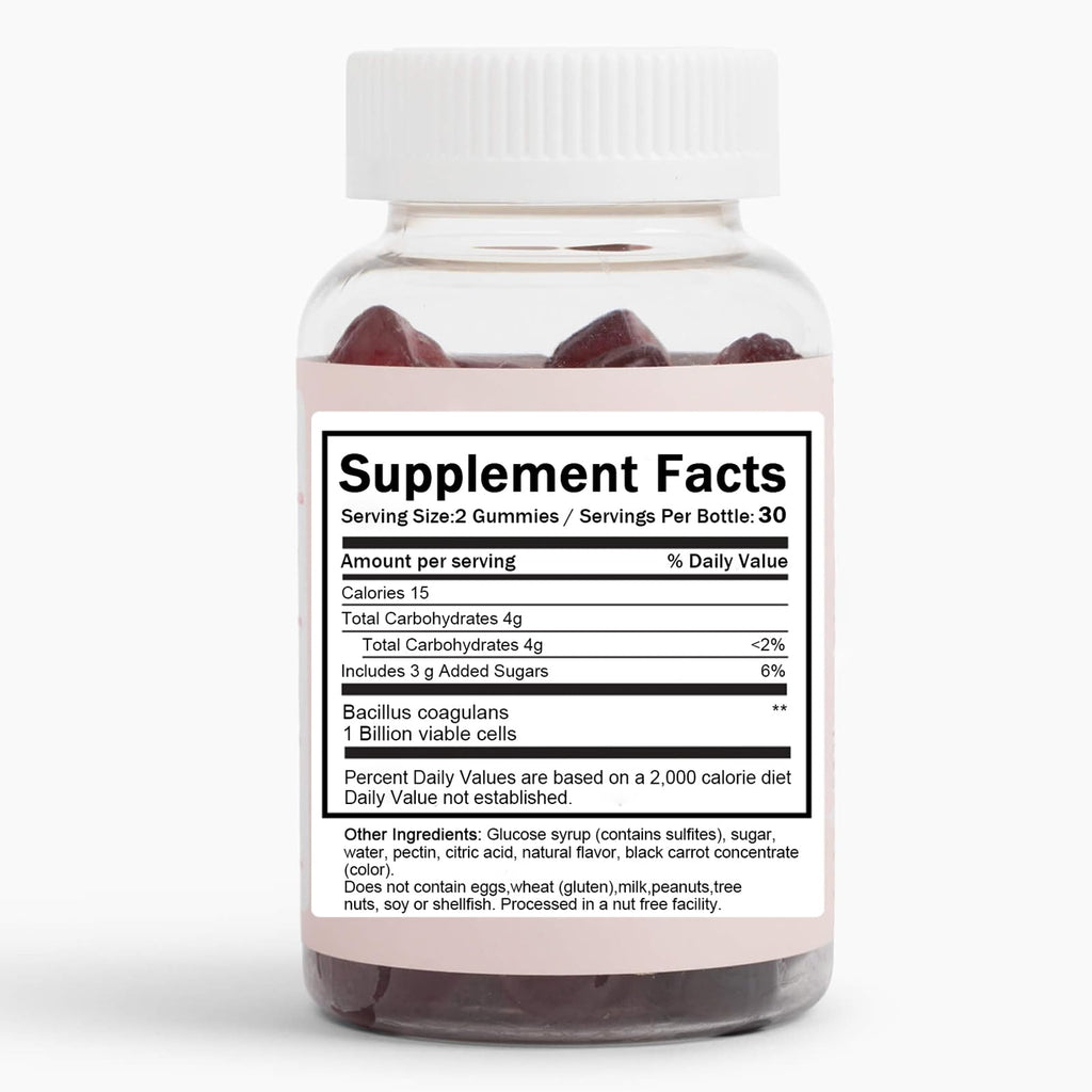 6525080 Clean Prebiotic Fiber Gummy, Clean Fiber Gummies for Men, Men Prebiotic Supplement for Digestive Gut Health, Non-GMO, 60 Gummies