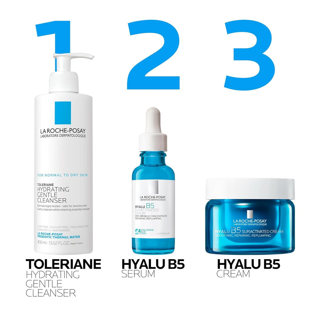La Roche-Posay Hyalu B5 Suractivated Anti-Aging Face & Neck Cream, Firming Face Moisturizer With 3 Types of Hyaluronic Acid for All Skin Types