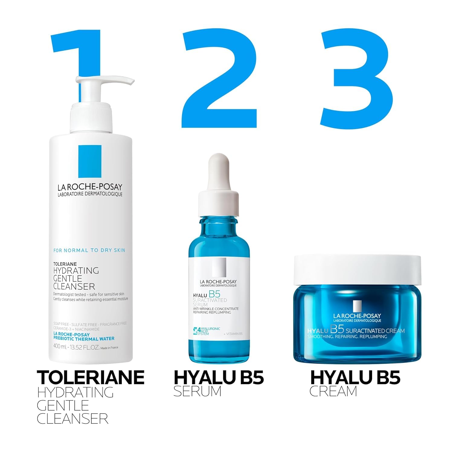 La Roche-Posay Hyalu B5 Suractivated Anti-Aging Face & Neck Cream, Firming Face Moisturizer With 3 Types of Hyaluronic Acid for All Skin Types