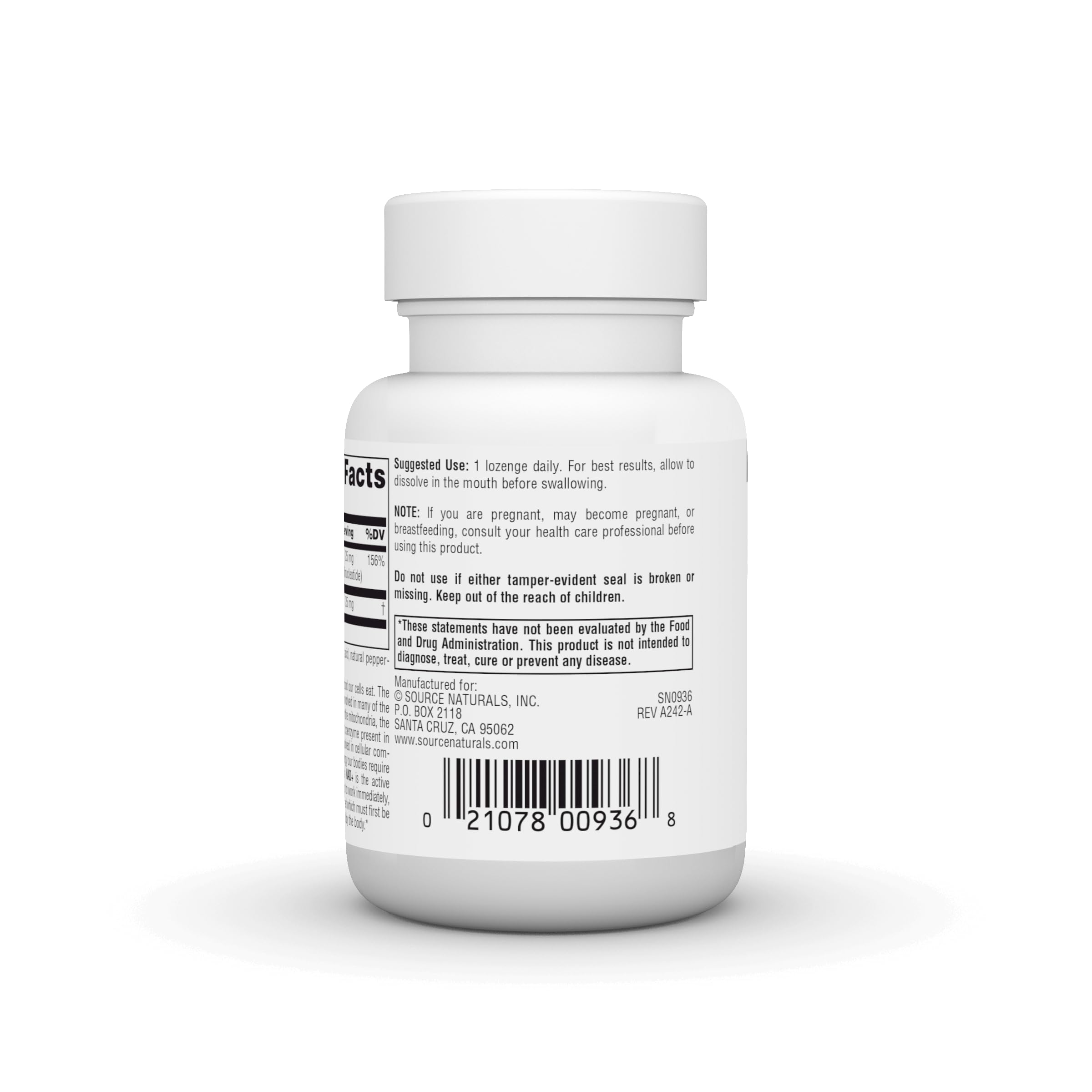 Source Naturals NAD+, Coenzymated B-3, Supports Cellular Energy*, 25 mg - 30 Lozenges Source Naturals Au supplements
