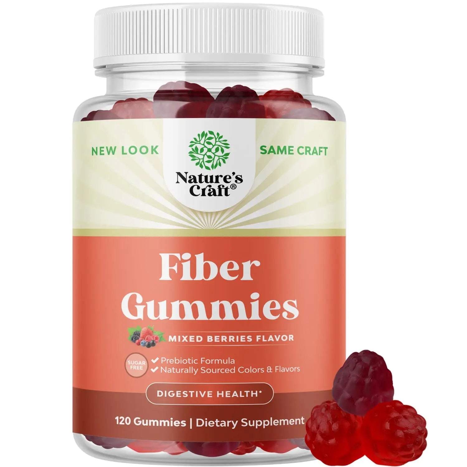 Sugar Free Fiber Gummies for Adults - High Fiber Supplement Gummies Vitamins for Adults Natures Craft Au supplements
