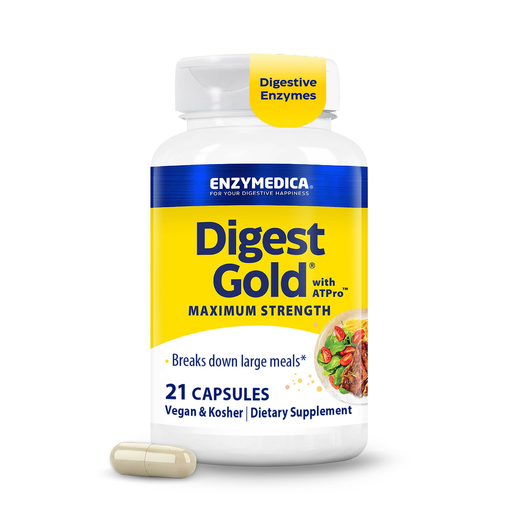 Enzymedica, Digest Gold to Go Pillbox, 21 Capsules