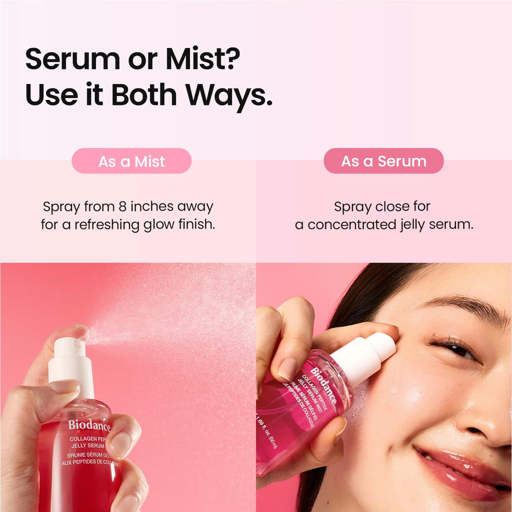 BIODANCE Collagen Peptides Jelly Serum Mist, Hydrating Face Mist, Plumping, Anti-Aging
