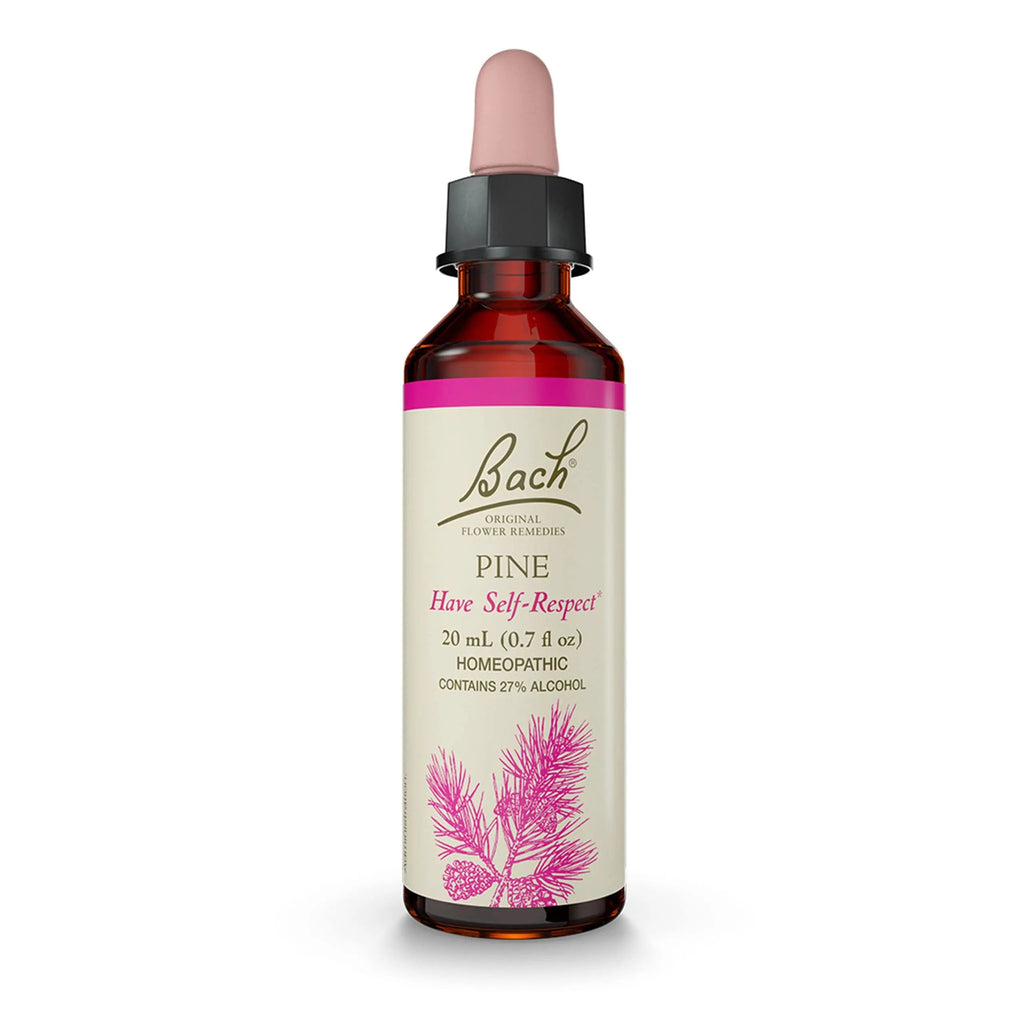 Bach Original Flower Remedies, Pine for Self Respect, Natural Homeopathic Flower Essence Bach Au supplements