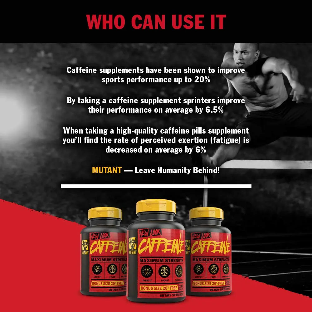 Mutant Caffeine - Pure, Restore Mental Alertness or Wakefulness When Fatigued Mutant Au supplements