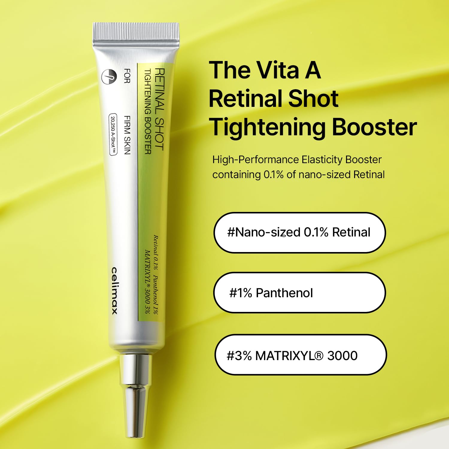 celimax The Vita A Retinal Shot Tightening Booster | 0.1% Retinal, 3% Matryxyl, High-Strength Retinoid