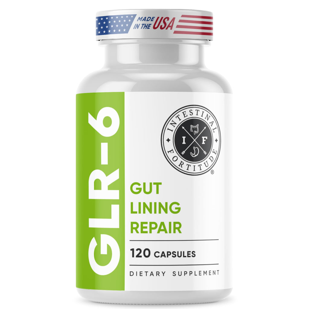 Intestinal Fortitude GLR-6 - Gut Lining Repair Supplement for Gut Health - Leaky Gut Repair with L-Glutamine, Slippery Elm, DGL Licorice Root, Marshmallow Root, Fenugreek