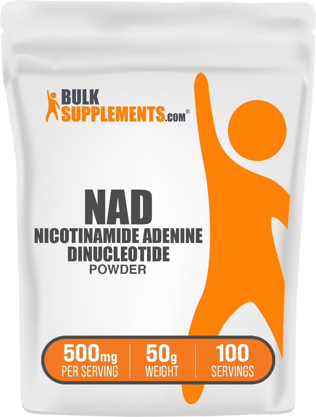 BulkSupplements.com NAD Powder - Nicotinamide Adenine Dinucleotide, NAD Supplement 500mg - for Energy Support, Pure & Gluten Free, 500mg per Serving, 50g (1.8 oz) (Pack of 1) BulkSupplements Au supplements
