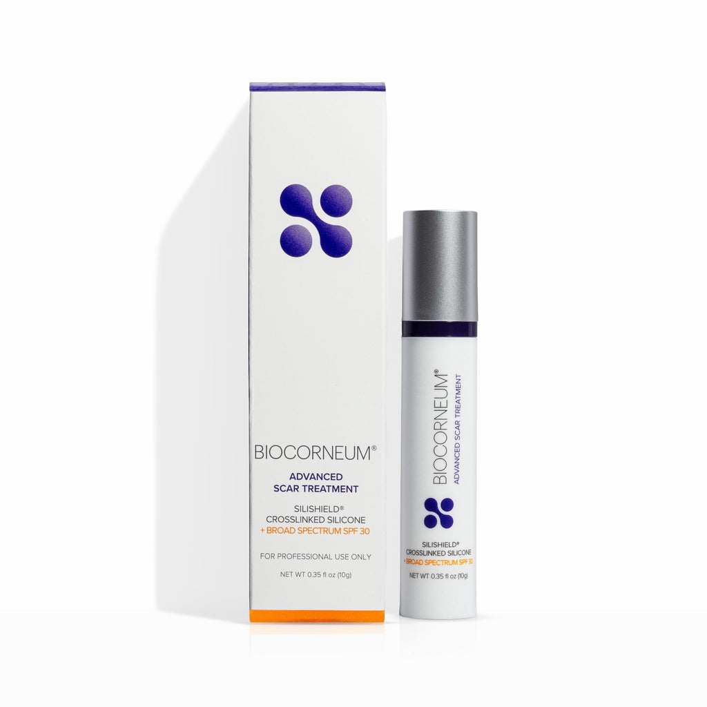 Biocorneum Advanced Scar Treatment with Silishield® & SPF 30 10g – Medical Grade Silicone Gel to Support Healing of Surgical Scars and Marks