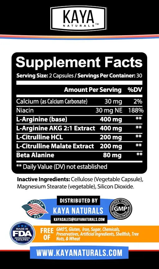 Kaya Naturals - Nitric Blast Potent All-Natural Herbal Supplement for Maximum Health Benefits Kaya Naturals Au supplements