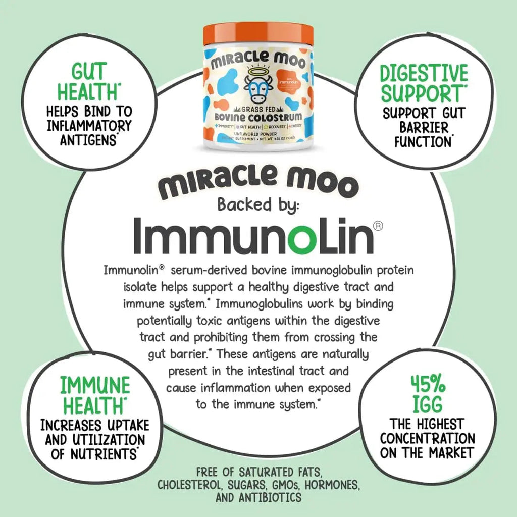 Colostrum Supplement for Gut Health, Hair Growth, Beauty and Immune Miracle Moo Au supplements