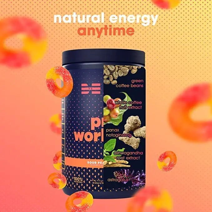 BEAM Pre-Workout Powder | Vegan Energy Booster Powdered Drink with All-Natural BEAM Au supplements