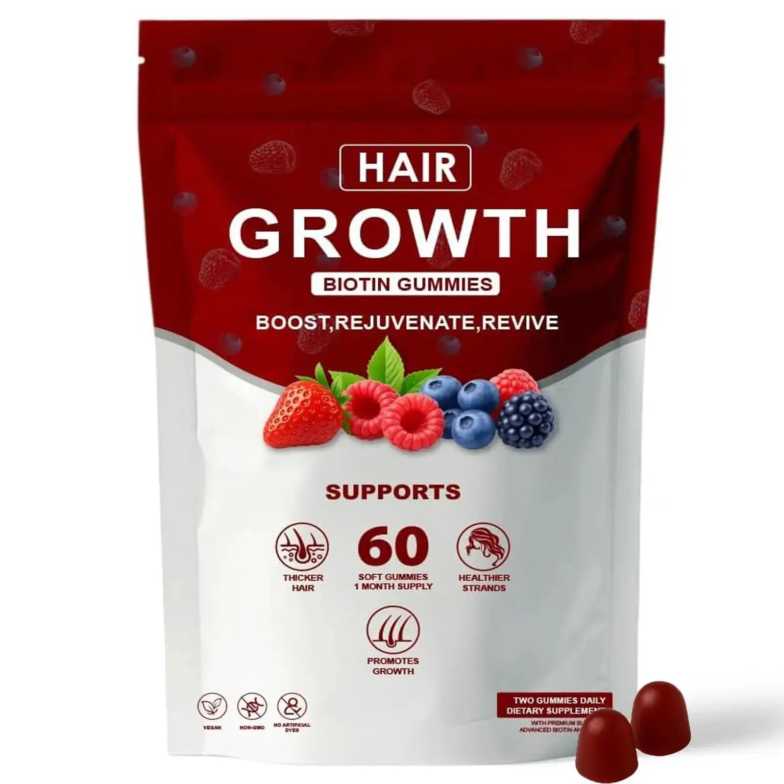 Neonomicon Lumin Hair Growth Gummies – with Biotin, Vitamin C & E, Rosemary, Saw Palmetto – Supports Healthy Hair Growth & Strength Neonomicon Au supplements