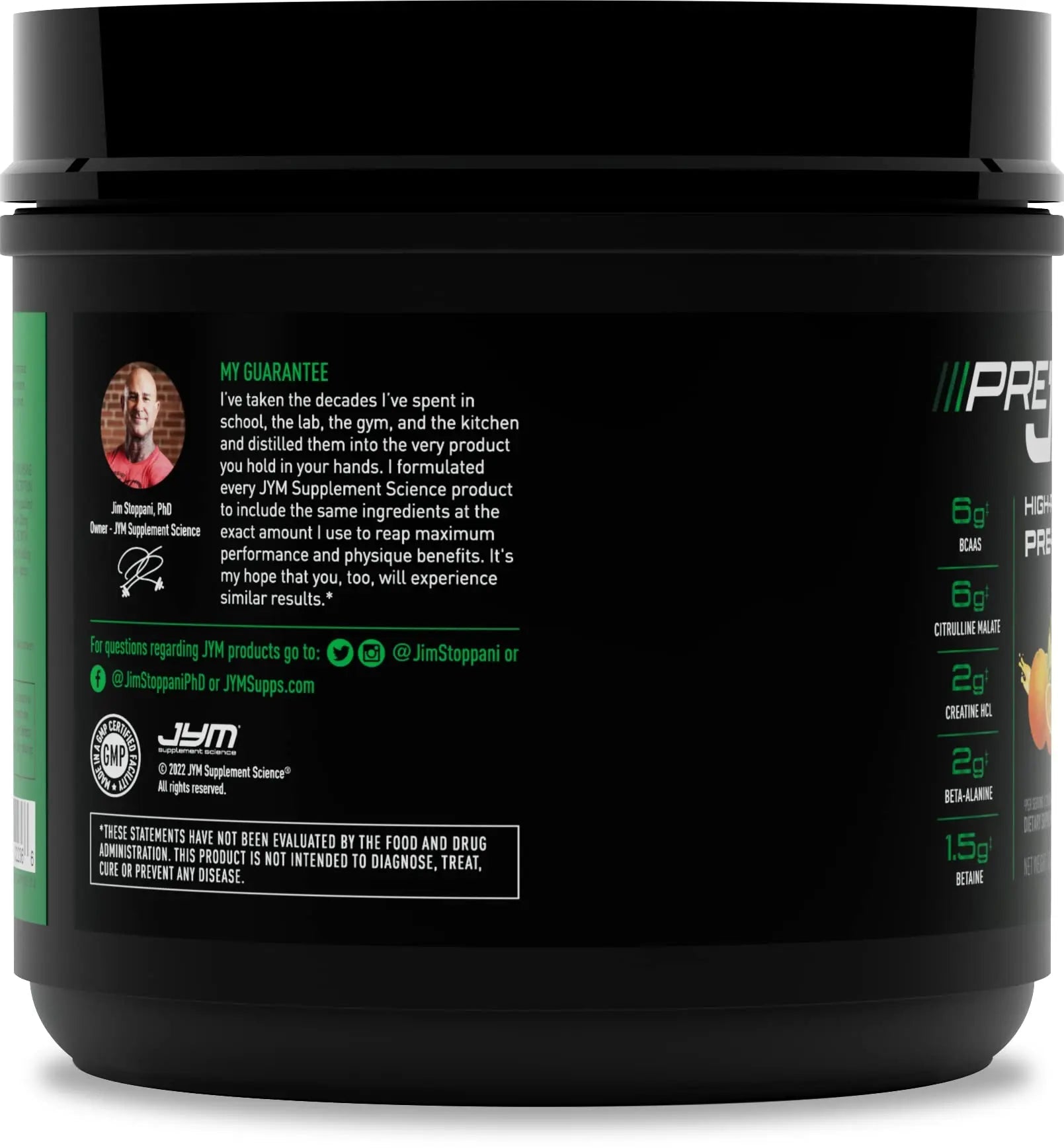 PRE JYM 20 Servings - Tangerine JYM Supplement Science Au supplements