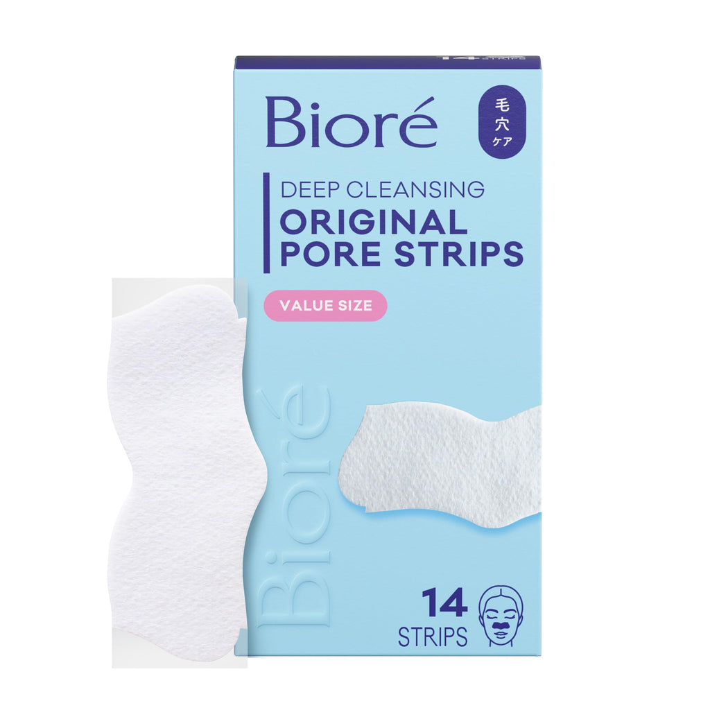 Bioré Original Blackhead Remover Strips, Deep Cleansing Nose Strips With Instant Pore Unclogging