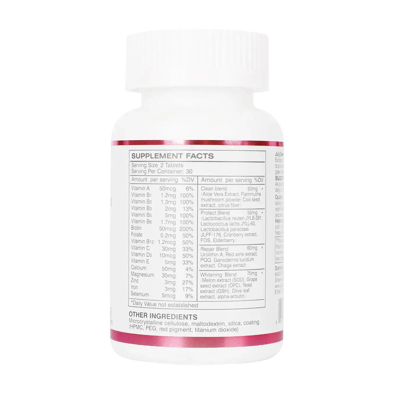 JulyDeer One Daily Tablet Multivitamin for Women - Complete Multimineral with Vitamin A, C, D, E and B-Complex, Zinc & More for Women's Immunity JulyDeer Au supplements