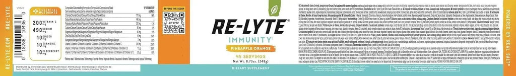 REDMOND Re-Lyte Immunity, Multivitamin Supplement Mix (Pinapple Orange) REDMOND Au supplements
