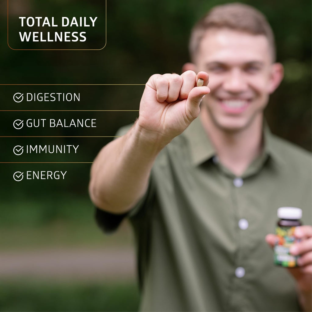 Number One Nutrition USDA Organic and Easy-to-Take Super Greens, Better Than Powder Fruits & Veggies Supplement with 28 Superfood
