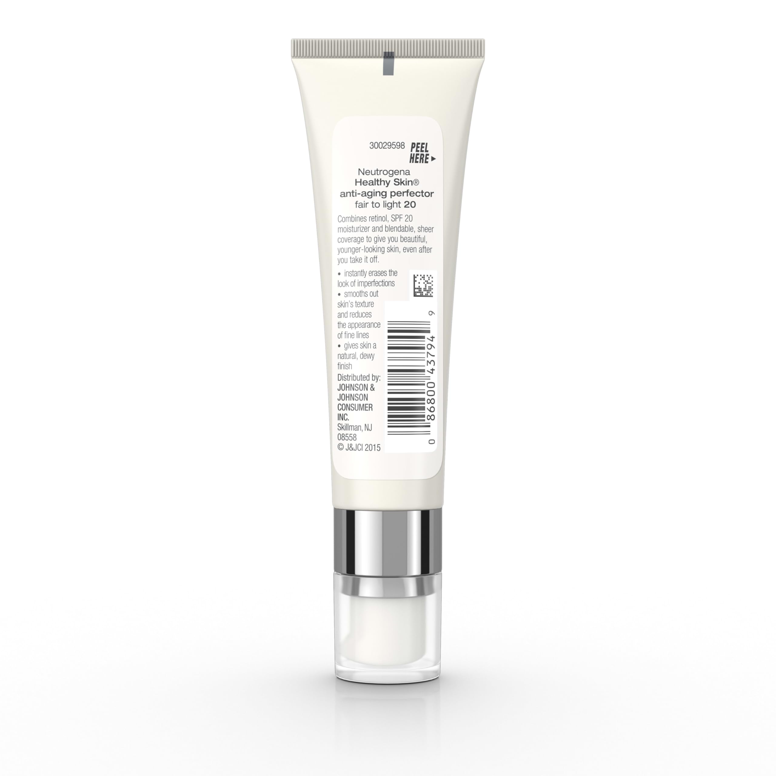 Neutrogena Retinol Treatment and Tinted Facial Moisturizer, Healthy Skin Anti-Aging Perfector with Broad Spectrum SPF 20 Sunscreen
