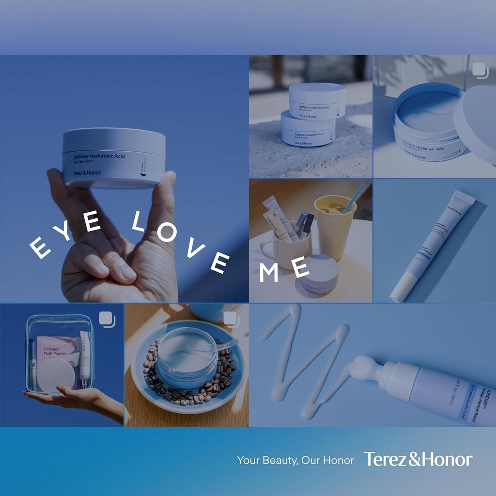 Terez & Honor Under Eye Patches for Dark Circles - 60 Korean Hydrogel Masks for Puffiness