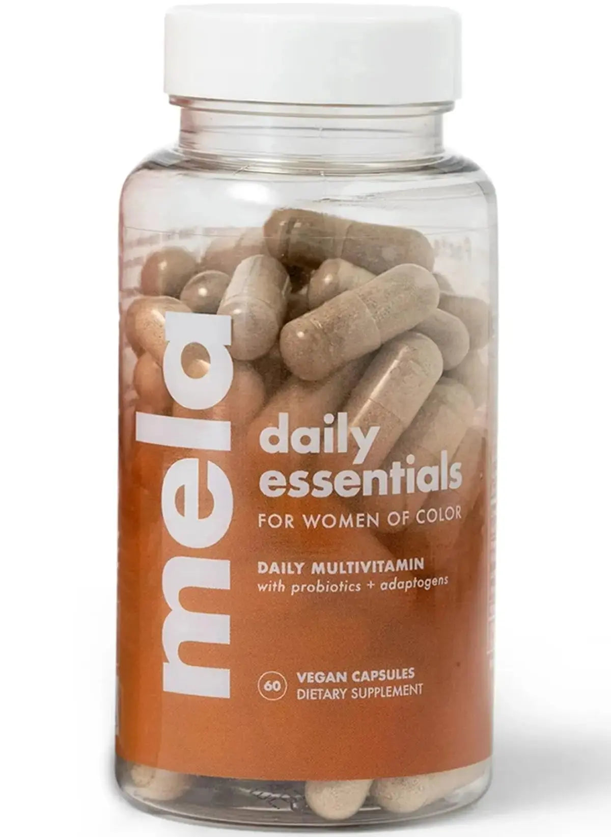 Mela Daily Essentials Multivitamin for Melanated Women - High-Dose Vitamin D3 and B12, Probiotics, Lion's Mane, Ceylon Cinnamon Mela Au supplements