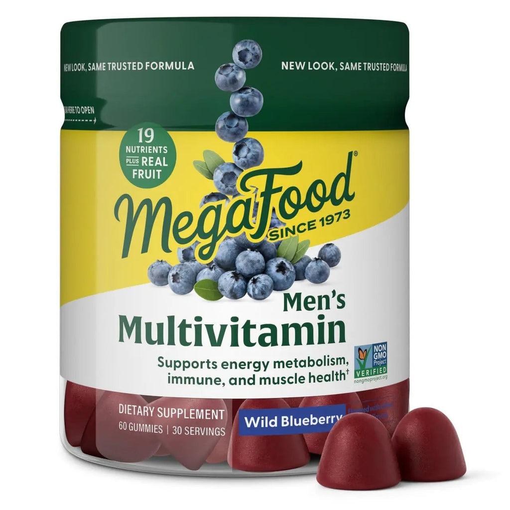 Megafood, Multivitamin Mens Wild Blueberry Gummy, 60 Count MegaFood Au supplements