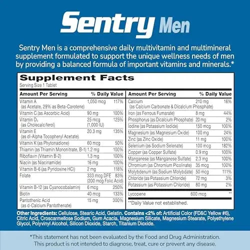 21st Century Sentry Men Multivitamin, 120 Count 21st Century Au supplements