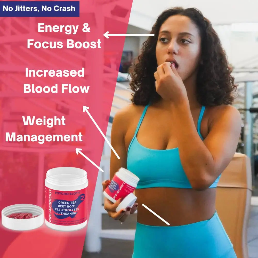 Pre Workout Pills and Creatine HCL Pills Bundle - Endless Energy, Muscle Growth, Endurance Goba Tea Au supplements