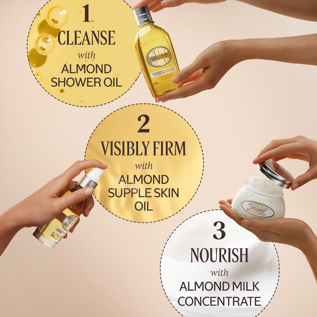 L'OCCITANE Cleansing & Softening Almond Shower Oil. 8.40 fl oz