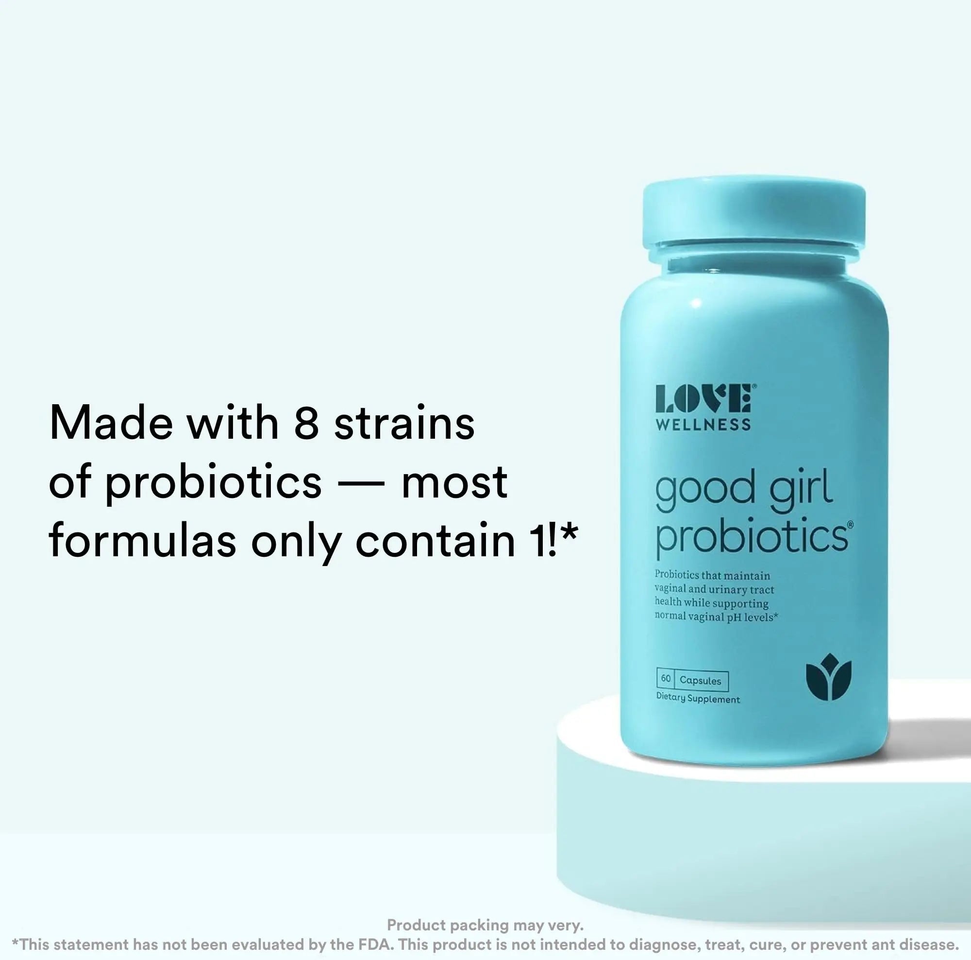 Love Wellness Good Girl Probiotics & The Killer | Vaginal pH Balance Supplement & Boric Acid Suppositories Love Wellness Au supplements