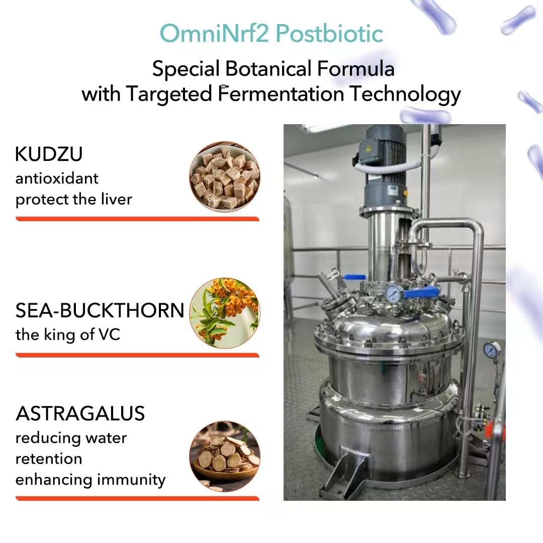 OmniNrf2 Postbiotic Supplement Capsules for Gut Health, Superfood with 24 Fruits & 18 Veggies & Fermented Herbal Plants, 90 Capsules for Antioxidant Support OmniNrf2 Au supplements
