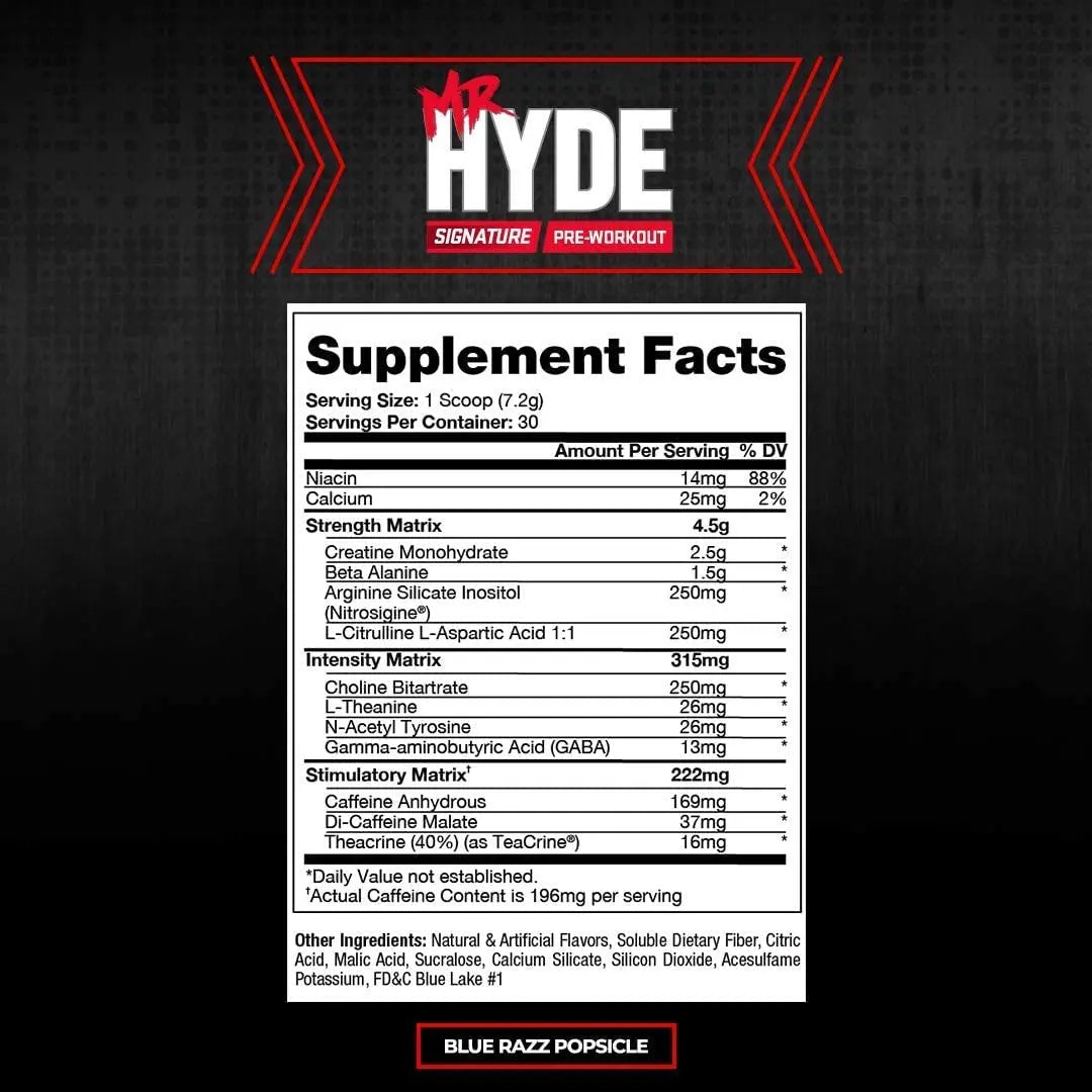 PROSUPPS Mr. Hyde Signature Blue Razz and Hyde Max Pump Blue Razz Bundle PROSUPPS Au supplements