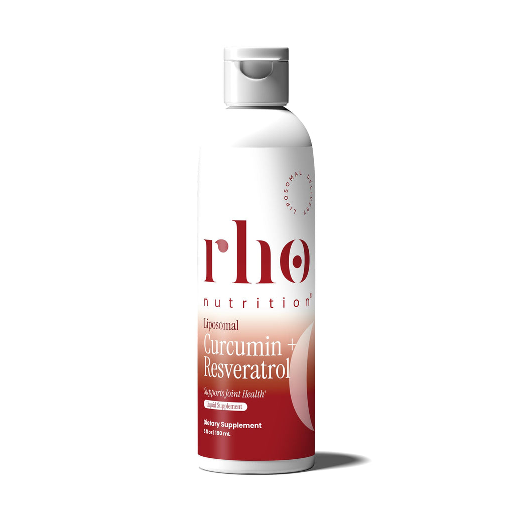 Rho Nutrition Liposomal Curcumin + Resveratrol (1 Pack) – Ultra High Absorption Liquid Curcumin Supplement – Promotes Joint Comfort