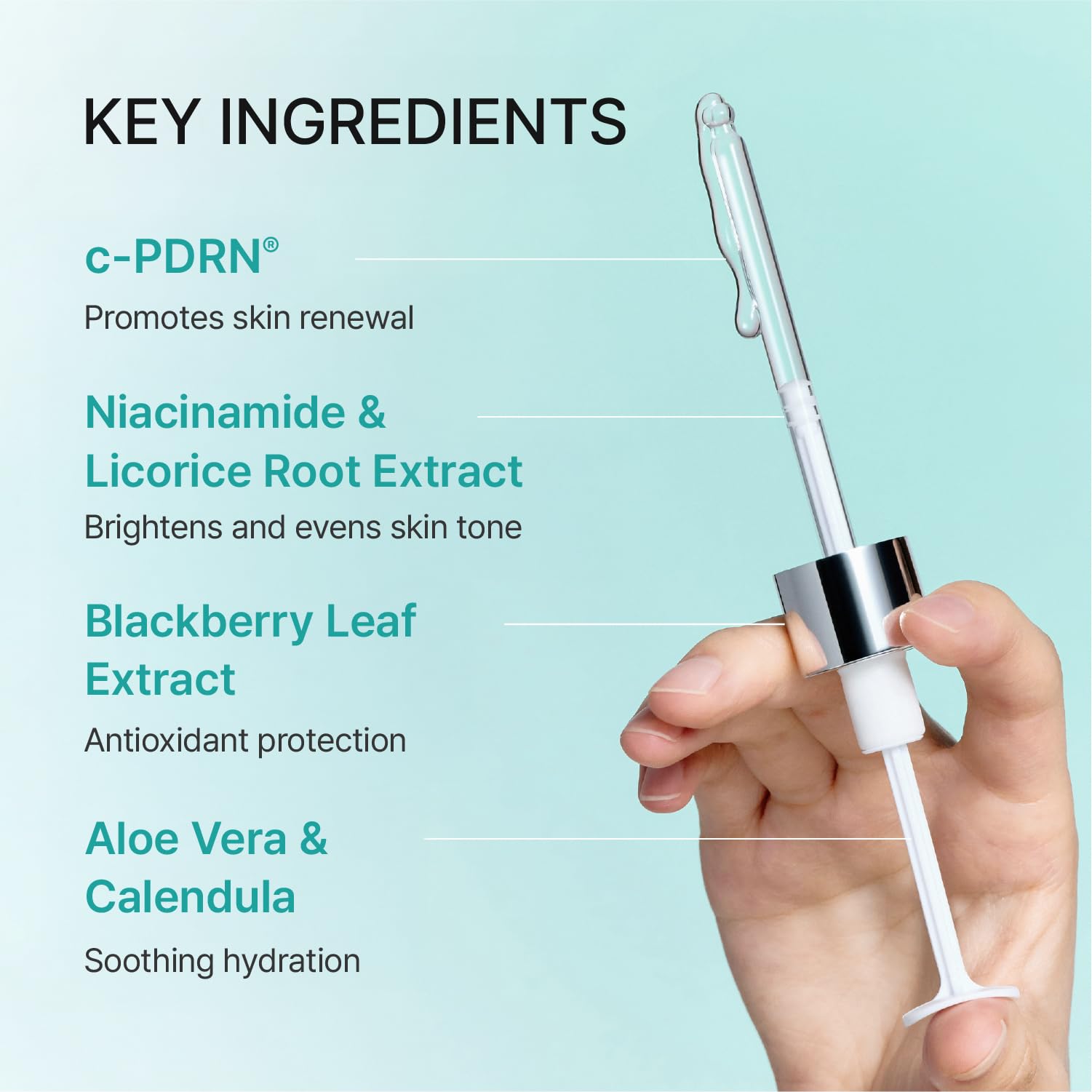 REJURAN® Turnover Ampoule, c-PDRN® – Original Salmon DNA PDRN Face Serum for Rejuvenation, Firming, Hydration & Youthful Glow