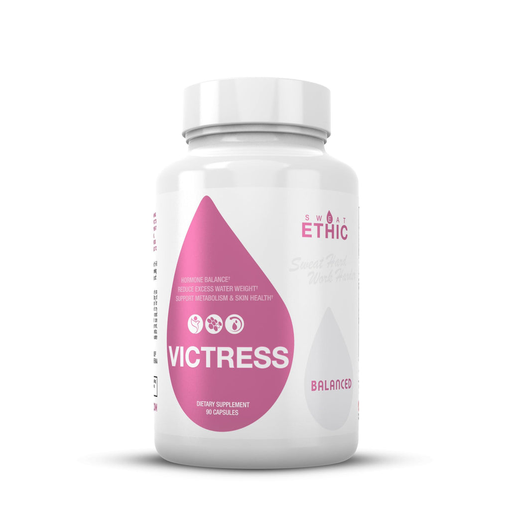 Sweat Ethic Victress, Hormone Balance Support for Women with KSM-66 Ashwagandha, DIM, Biotin, Folic Acid, Dandelion Root, Cayenne Pepper & Vitamin D3, Daily Wellness Formula, 90 Easy to Take Capsules Sweat Ethic Au supplements