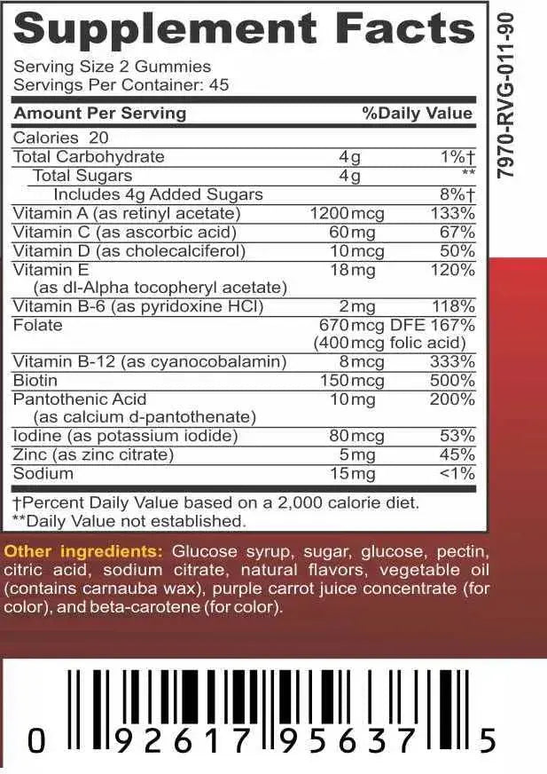 Bariatric Expert Multivitamin Gummies – Fast-Melting Dietary Supplement for Adults Post-Gastric Sleeve and Bypass, Nutritionist Recommended, 90 Count Bariatric Food Expert Au supplements