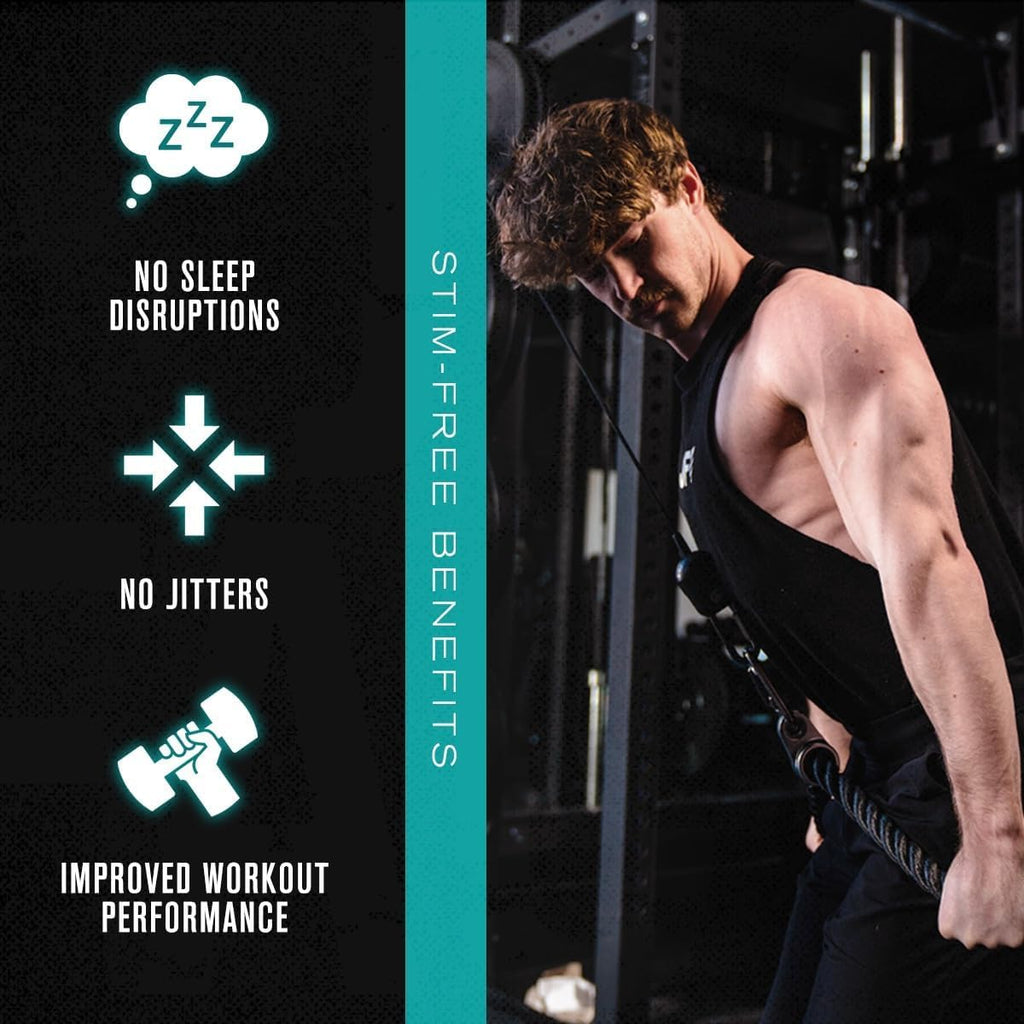 Jacked Factory Pumpsurge Caffeine Free Pre Workout for Men & Women - Booster & Stim Free Pre Workout - Intense Pumps, Enhanced Focus - 30 Servings, Cherry Limeade 8.83oz