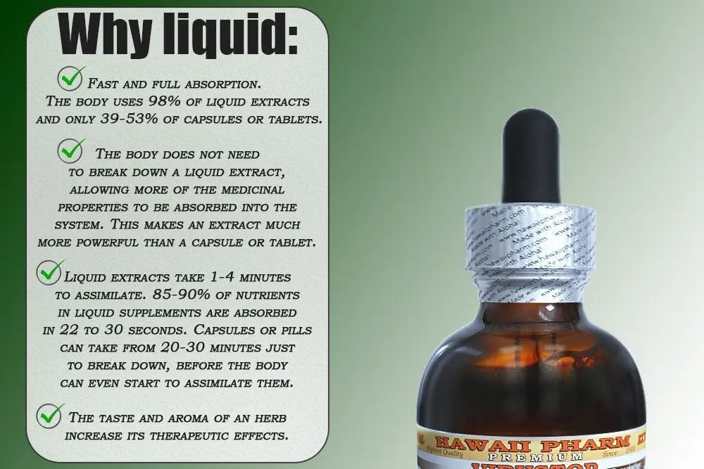 Wild Yam Liquid Extract, Wild Yam (Dioscorea Villosa) Tincture 4x4 oz HawaiiPharm Au supplements