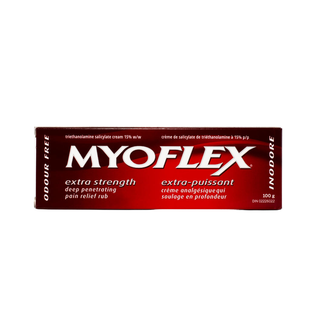 Myoflex Pain Relief Rub | Odourless | Provides Deep Penetrating Relief of Muscle Soreness & Joint Pain | Menthol Free | Stain Free | Non-Greasy | Great for Ages 2+ | 100 Grams (Extra Strength) Myoflex Au supplements
