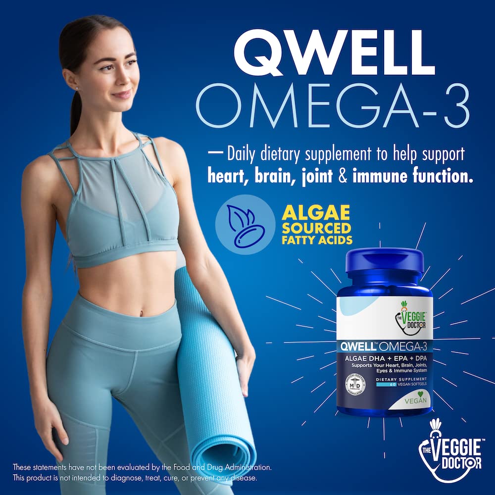 Vegan Omega 3 Supplement – Algae Omega 3 with DHA EPA DPA – Vegan Capsules from Algal – Fish Oil Alternative – Plant-Based Algae Oil Formula – Non-GMO