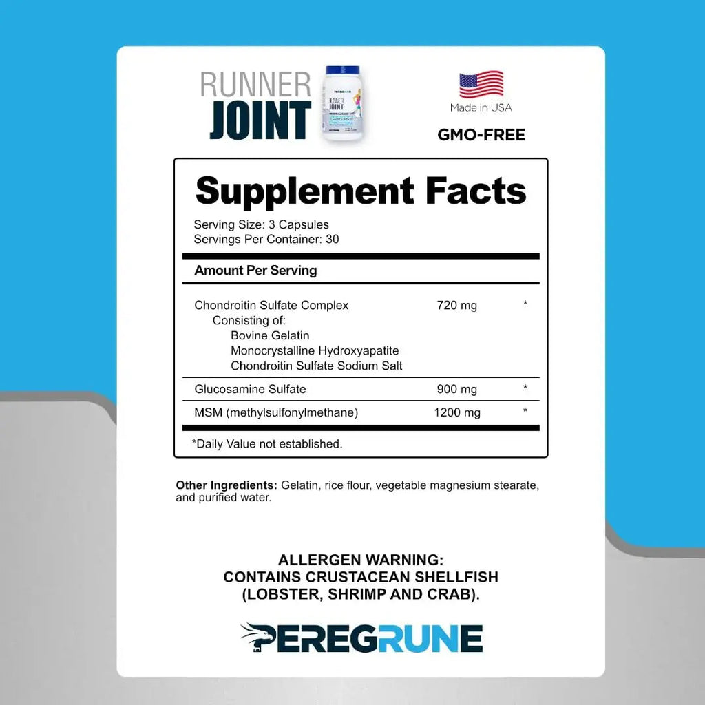 PEREGRUNE Runner Multivitamin & Joint Support Supplement | Antioxidants, Complete B-Complex & Probiotics to Support Energy PEREGRUNE Au supplements