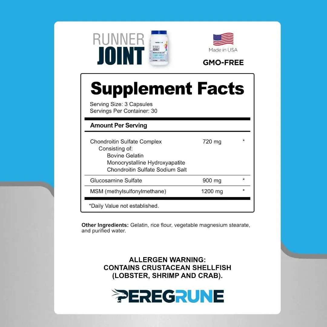 PEREGRUNE Runner Multivitamin & Joint Support Supplement | Antioxidants, Complete B-Complex & Probiotics to Support Energy PEREGRUNE Au supplements