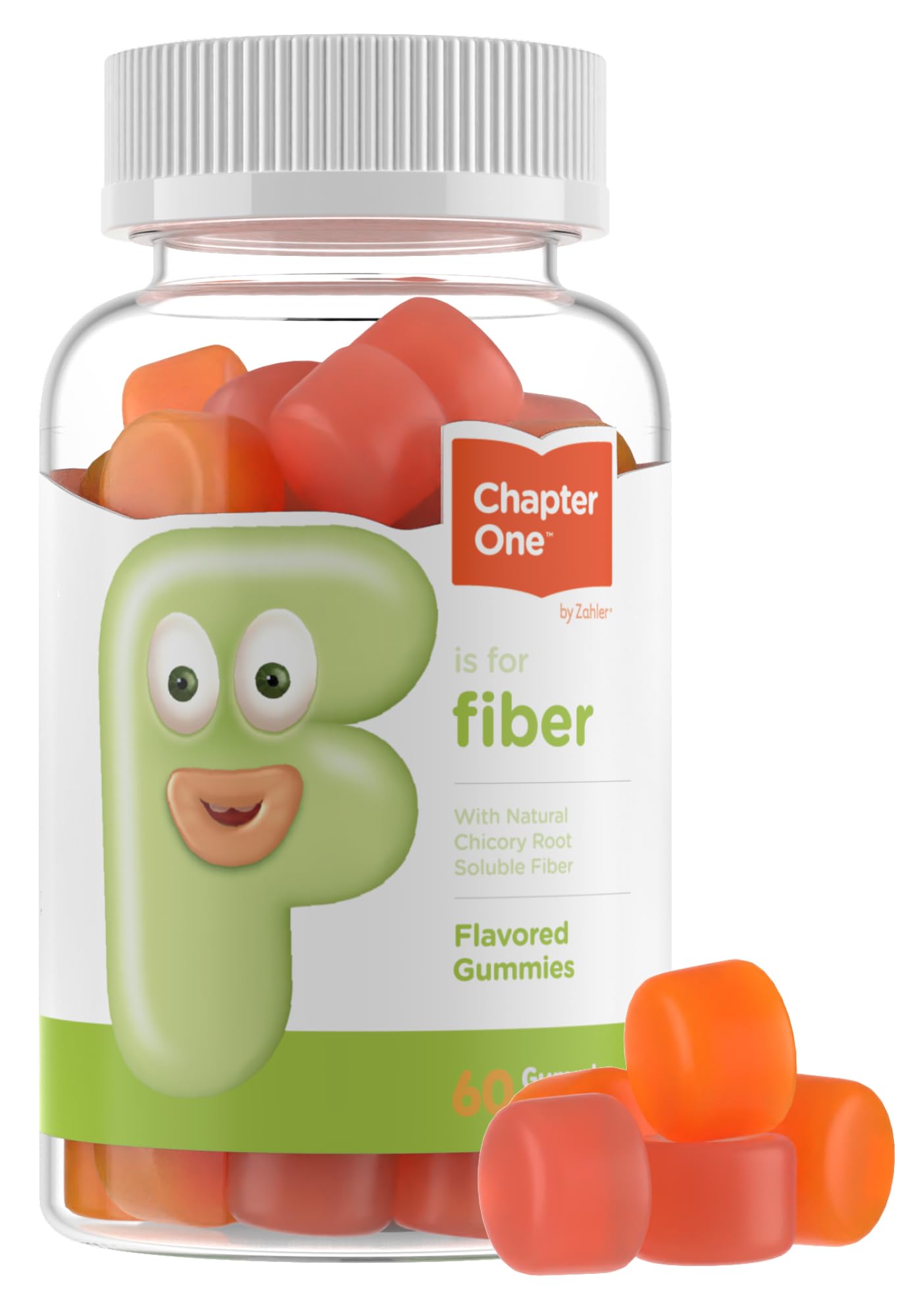 Zahler Chapter One Fiber Gummies - Soluble Fiber for Digestive Health Support - Flavored Gummies for Kids - Natural Chicory Root - Kosher, Dairy-Free,
