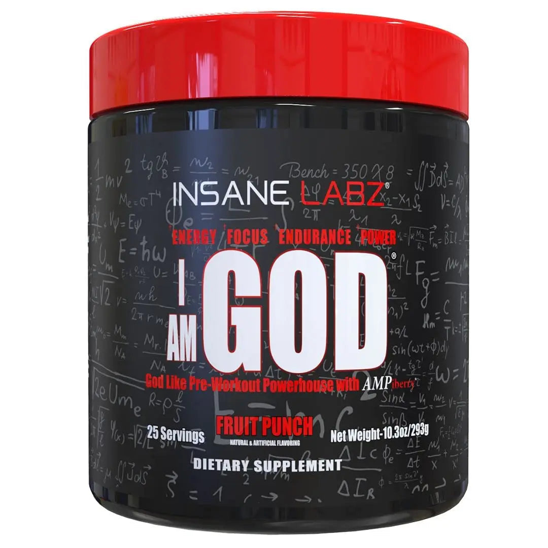 Insane Labz I am God Pre Workout, High Stim Pre Workout Powder Loaded with Creatine Insane Labz Au supplements