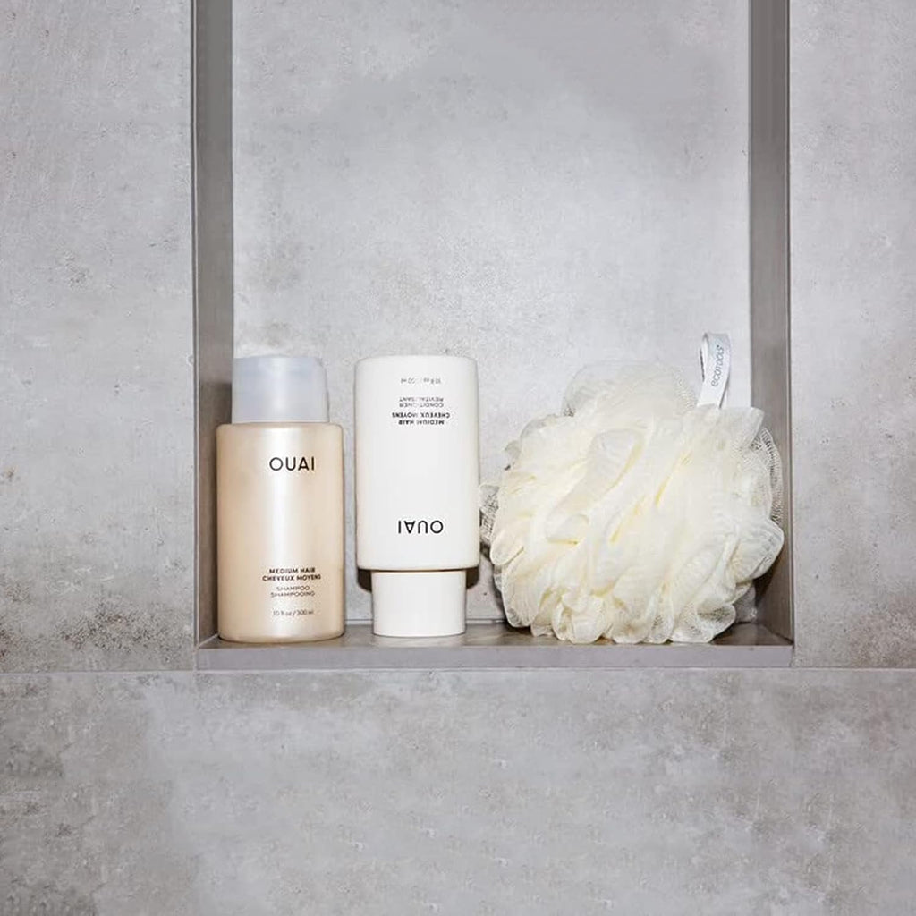 OUAI Medium Hair Shampoo and Conditioner Set - Sulfate-Free Shampoo and Conditioner for Women & Men - Made with Keratin, Shea Butter & Avocado Oil - Free of Parabens & Phthalates (10 Fl Oz) OUAI Au supplements