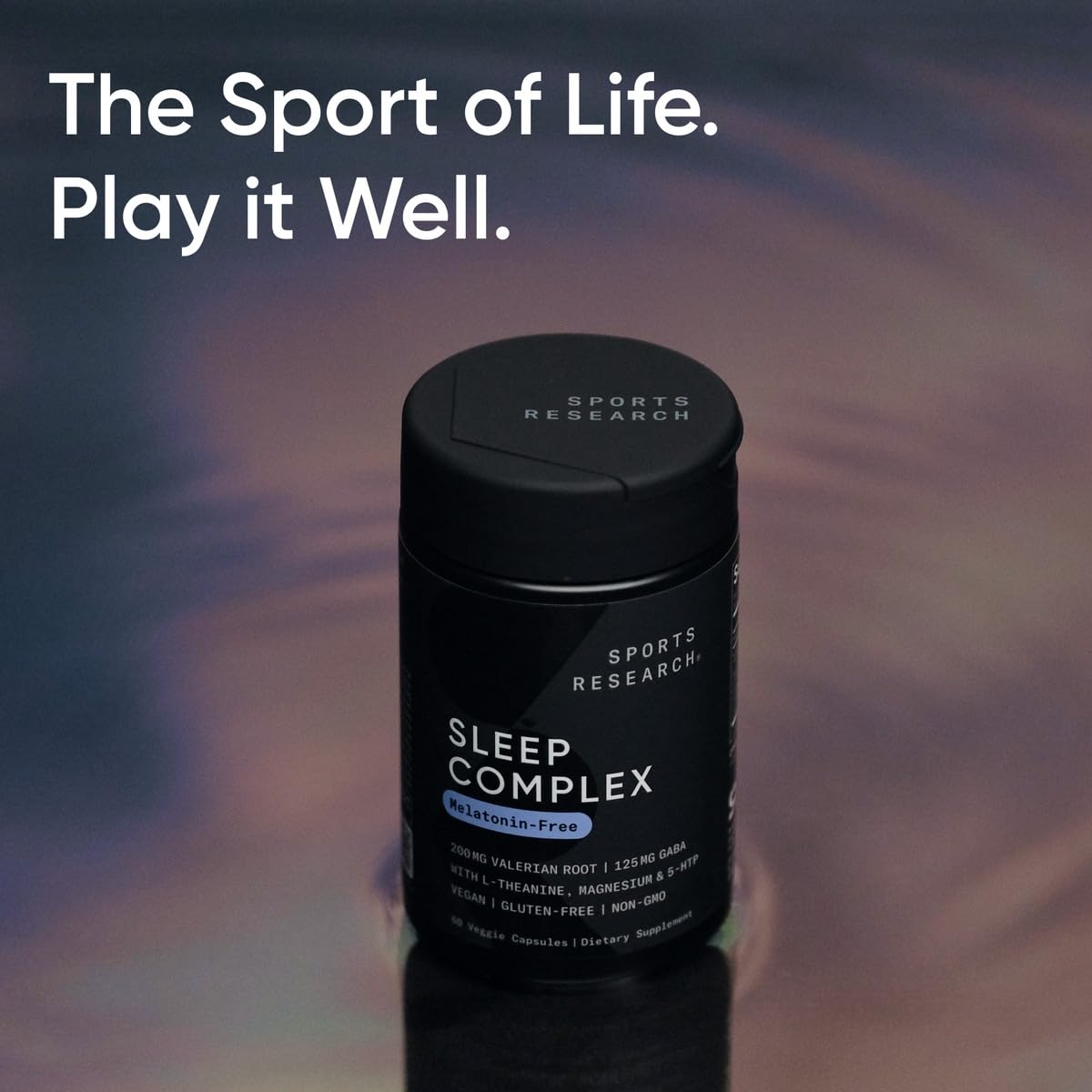 Sports Research® Sleep Complex- Melatonin-Free Vegan Capsules - with Valerian Root, GABA, L-Theanine, Magnesium & 5-HTP - 30 Servings Sports Research Au supplements