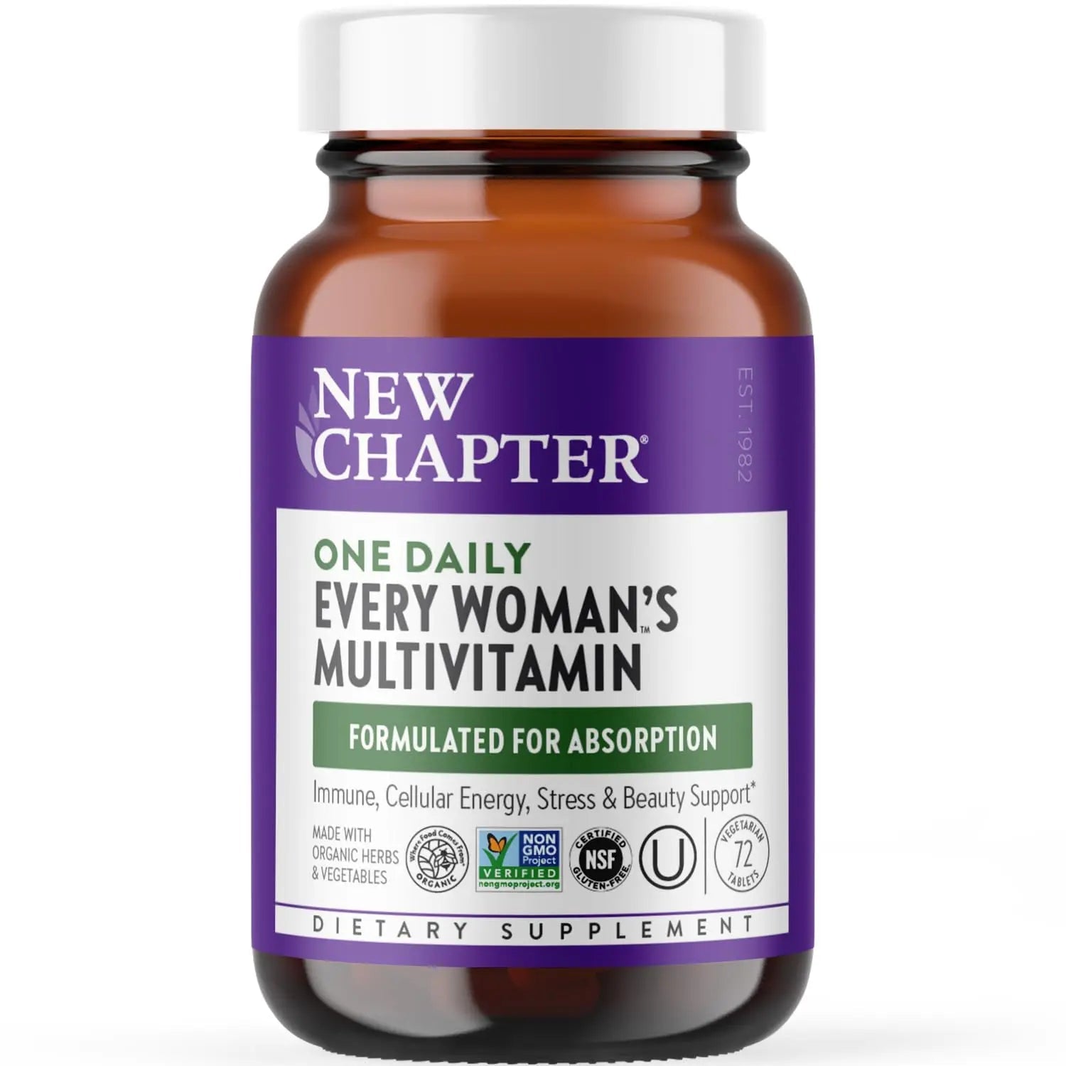 New Chapter Women's Multivitamin for Immune, Beauty + Energy Support with 20+ Nutrients -- Every Woman's One Daily New Chapter Au supplements