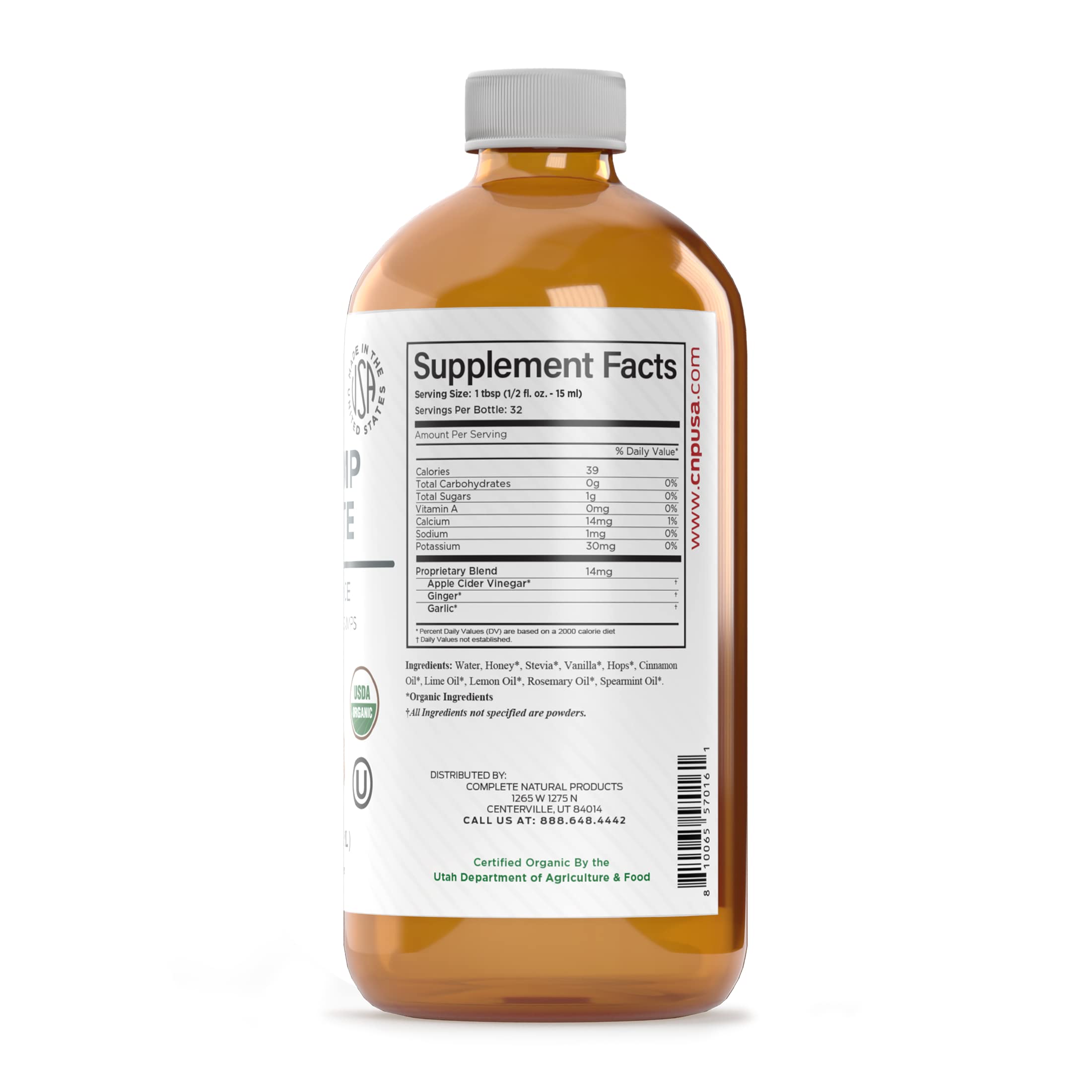 Organic Amish Leg Cramp Relief Liquid 16oz - Natural Muscle and Foot Support Supplement with Apple Cider Vinegar, Ginger, Garlic, Aloe, Fast Cramp Reducing Formula, Certified Organic, Made in USA Complete Natural Products Au supplements