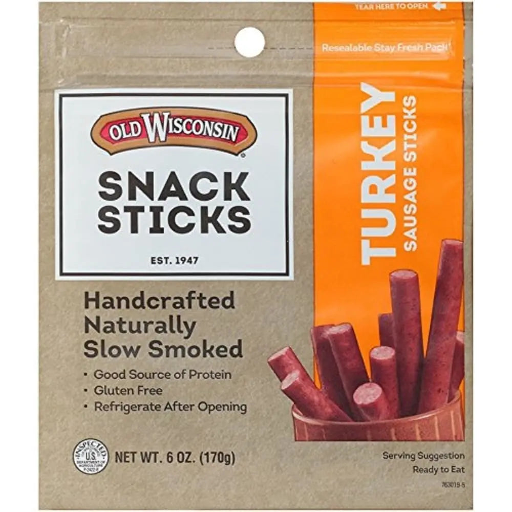 Old Wisconsin Turkey Sausage Snack Sticks, Naturally Smoked, Ready to Eat, High Protein Old Wisconsin Au supplements